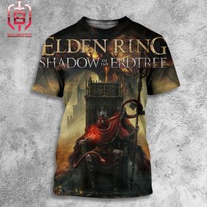 New Poster For The Upcoming DLC Of Elden Ring Shadow Of The Erdtree By Bandai Namco Entertainment All Over Print Shirt