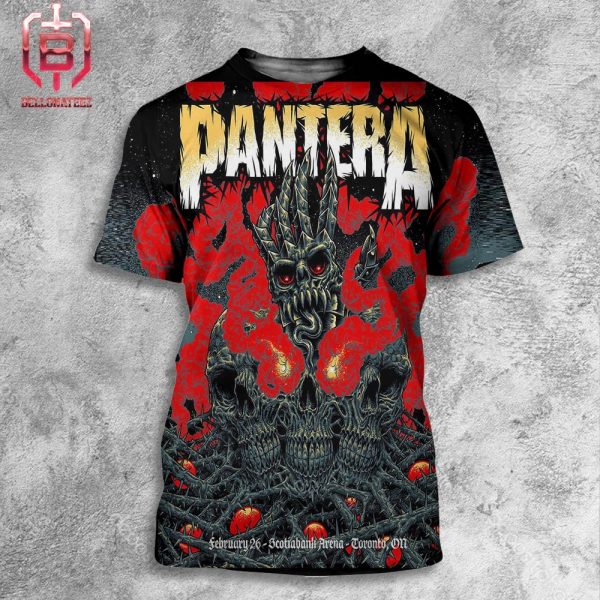 Pantera Limited Edition Concert Poster For Toronto On February 26th At Scotiabank Arena Unisex T-Shirt