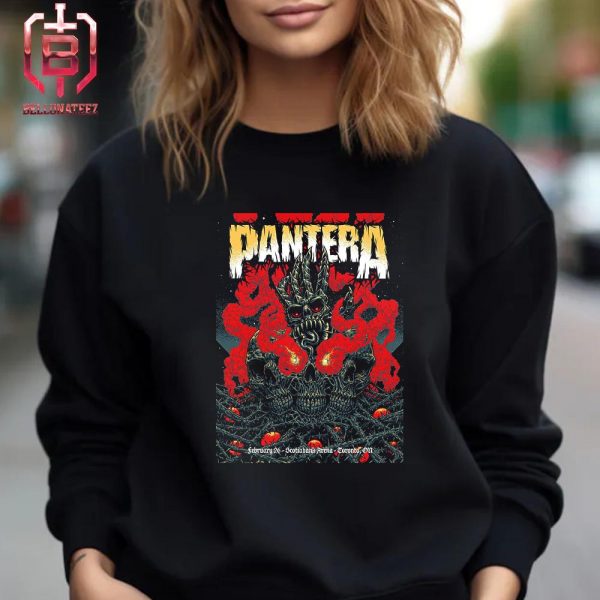 Pantera Limited Edition Concert Poster For Toronto On February 26th At Scotiabank Arena Unisex T-Shirt