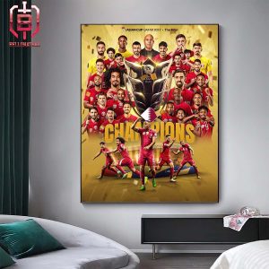 Qatar Are The Kings Of Asia Once Again Asian Cup Champions 2023 Home Decor Poster Canvas