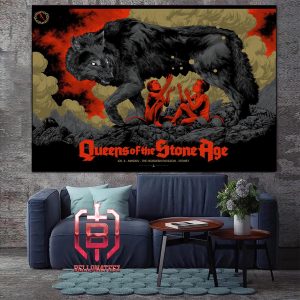 Queens Of The Stone Age The Hordern Pavilion In Sydney On February 21th 2024 Poster By Ken Taylor Home Decor Poster Canvas