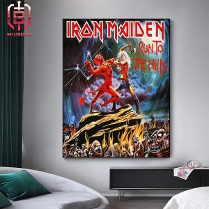 Run To The Hills Of Iron Maiden Was Released On February 12th 1982 Home Decor Poster Canvas