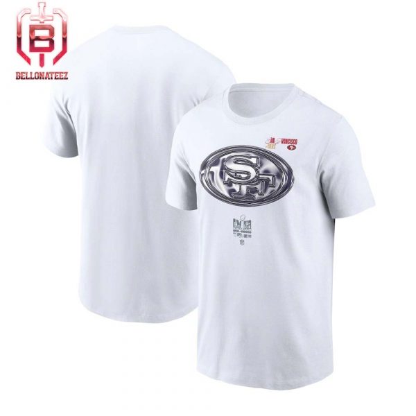 San Francisco 49ers White Super Bowl LVIII Opening Night Unisex T-Shirt