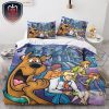 Scooby Doo And Shaggy Rogers Are Being Threatened By A Horde Of Zombies Duvet And Pillow Bedding Set