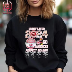 South Carolina Gamecocks Women’s Basketball Undefeated 2024 Go Gamecocks Perfect Season Signatures Unisex T-Shirt