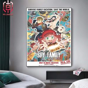Spy x Family Code White Coming To North America Theaters In April 19 Home Decor Poster Canvas