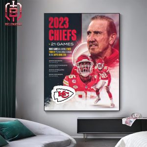 Steve Spagnuolo And The 2023 Chiefs Defense Joined Some Elite Company This Super Bowl Champion Season Home Decor Poster Canvas
