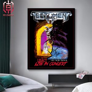 Testament Limited Merch For The Casino Shows In CT The Legacy Live In Concert A The New Order Home Decor Poster Canvas