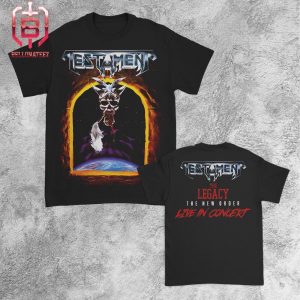 Testament The Legacy Live In Concert A The New Order Limited Merch For The Casino Shows In CT Two Sides Unisex T-Shirt