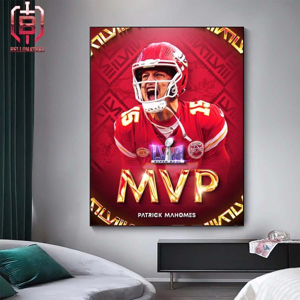That’s 3 Rings And 3 Super Bowl MVPs For Patrick Mahomes Kansas City Chiefs Super Bowl LVIII Champions NFL Home Decor Poster Canvas