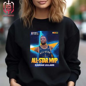 The East Takes The W And Damian Lillard Wins The Kobe Bryant Trophy As The NBA AllStar Game MVP x NBA 2k24 Unisex T-Shirt