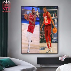 The First All-Star Game Of Kevin Durant And Now NBA All-Star 2024 Indianapolis Home Decor Poste Canvas