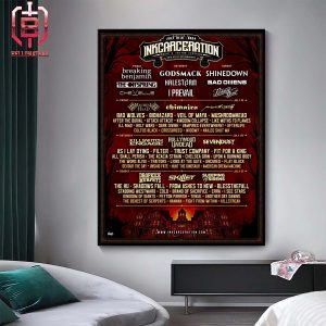 The Offspring Will Be In Inkcarceration Festival 2024 July 19th – 21th Home Decor Poster Canvas