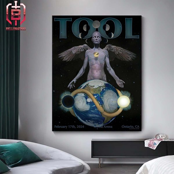 Tool Effing Tool At The Toyata Arena In Ontario CA With Be Hold The Elder Limited Merch Poster With Art From Mike Gamble Home Decor Poster Canvas