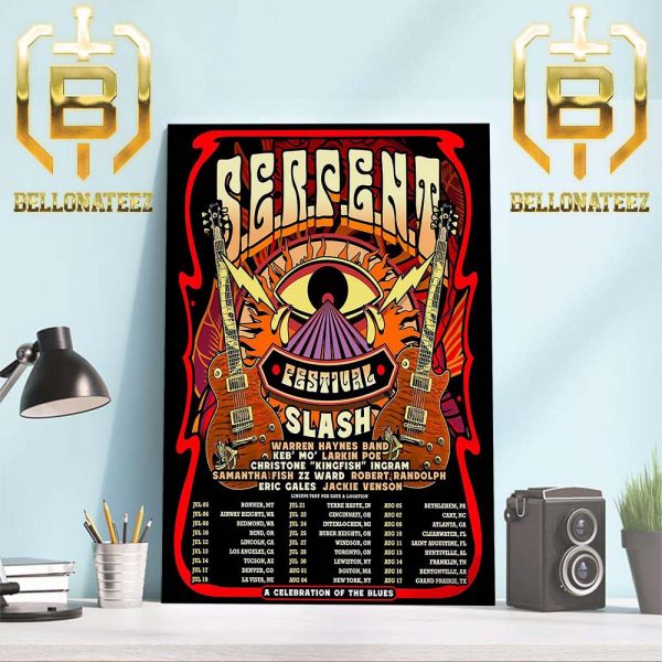 A Celebration Of The Blues Slash In Serpent Festival Home Decor Poster Canvas