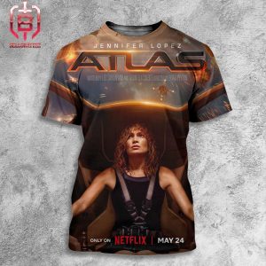 A New Look At Jennifer Lopez In Atlas Her Mission Begins May 24 In Netflix All Over Print Shirt