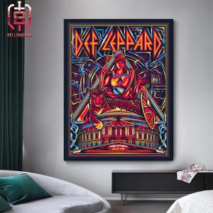 A Newly Commissioned Autographed Gig Poster For Def Leppard 2018 Royal Albert Hall Performance For Teenage Cancer Home Decor Poster Canvas