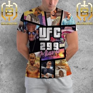 All-star Of UFC 299 Miami X GTA Vice City All Over Print Shirt