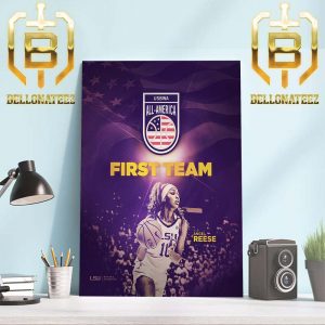 Angel Reese Is A USBWA First Team All-American Home Decor Poster Canvas