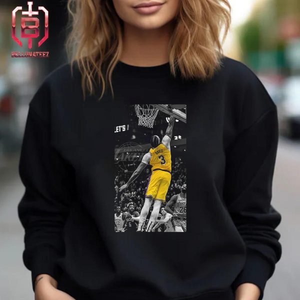 Anthony Davis With Incredible Block Damiarn Lillard For Double OT Laker Versus Bucks NBA Unisex T-Shirt