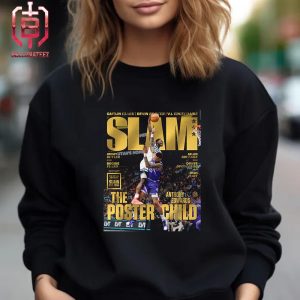 Anthony Edwards The Poster Child Iconic Dunk Moment Ant On The Cover Of Slam Online Gold Metal Unisex T-Shirt