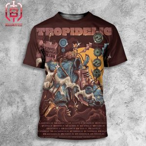 Art Poster For Tropidelic 2024 Summer Tour Poster King Flamingo Tour All Over Print Shirt