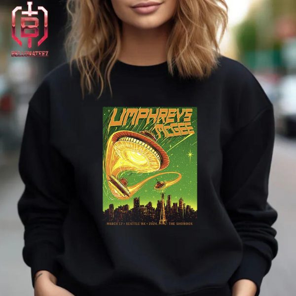 Artwork Poster Umphrey’s Mcgee Show At The Show Box Seattle WA 2024 On March 17 2024 Unisex T-Shirt