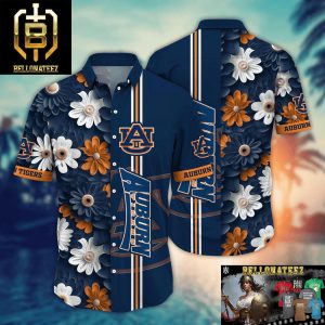 Auburn Tigers NCAA Flower Aloha Hawaiian Shirt For Men And Women