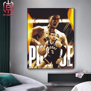 Purdue Boilermakers Get The Back-To-Back Outright Big Ten Men’s Basketball Regular Season Champs Home Decor Poster Canvas