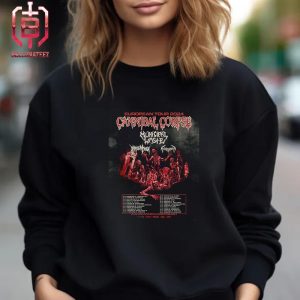Cannibal Corpse European Tour 2024 With Municipal Waste Immolation And Schizophrenia Unisex T-Shirt