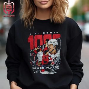 Celebrate T J Oshie 1K Games Washington Capitals TJ1k NHL Unsiex T-Shirt