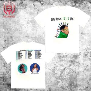 Chris Brown 11 11 Tour With Special Guest Ayra Starr And Muni Long From June 5th 2024 Two Sides Unisex T-Shirt