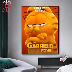 Chris Pratt As Garfield In The Garfield Movie Memorial Day Weekend Releasing In Theaters On May 24 Home Decor Poster Canvas
