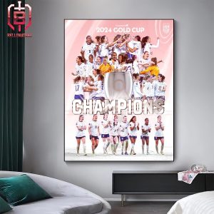 Congratulation The US Women National Team Win The First-Ever Concacaf W Gold Cup Champions Home Decor Poster Canvas