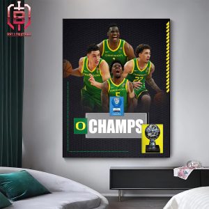Congratulations Orgeon Ducks Is The Pac12 Men Basketball Tourney Champs 2024 Home Decor Poster Canvas