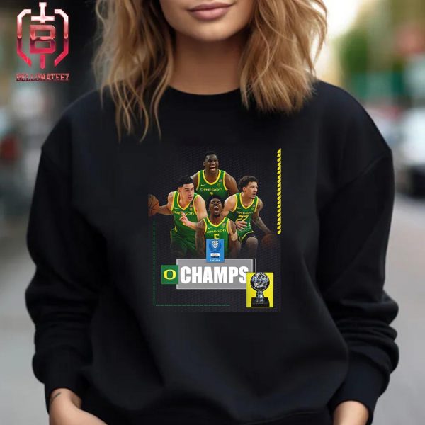 Congratulations Orgeon Ducks Is The Pac12 Men Basketball Tourney Champs 2024 Unisex T-Shirt