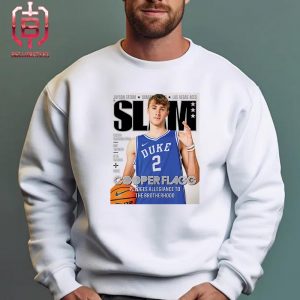 Duke Men’s Basketball Cooper Flagg The 2024 Naismith High Schooil Boys Play Of The Year On Slam Cover Unisex T-Shirt
