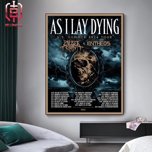 Entheos Announced A Massive US Summer Tour Earlier This Week With As I Lay Dying Band And Chelsea Grin Home Decor Poster Canvas