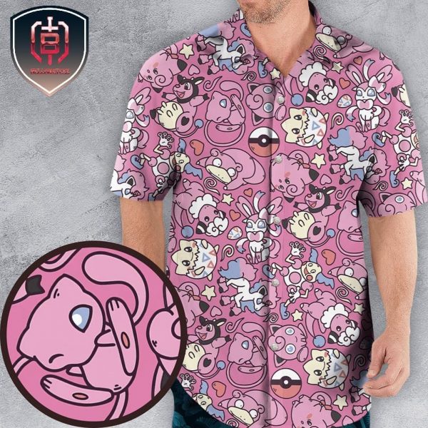 Fairy Pokemon Pattern New 2023 For Men And Women Tropical Summer Hawaiian Shirt