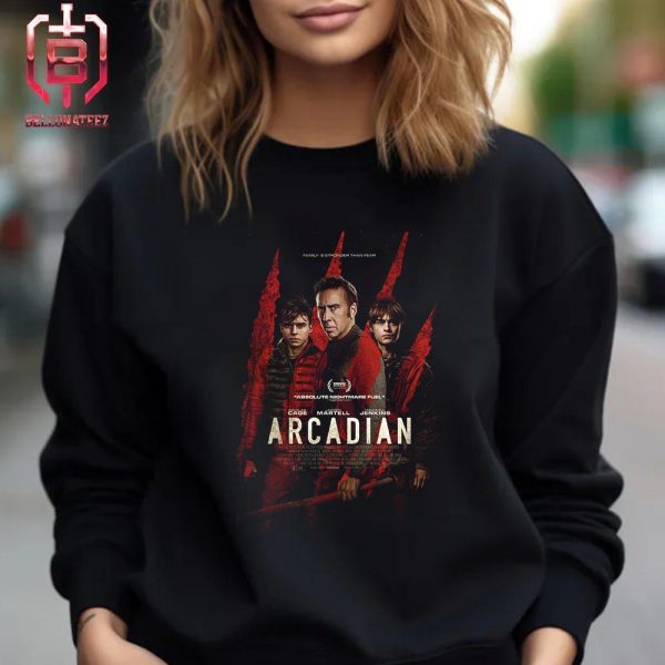 First Poster For Arcadian Starring Nicolas Cage Releasing In Theaters On April 12 Unisex T-Shirt