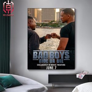 First Poster For Bad Boys Ride Or Die Releasing In Theaters On June 7 Home Decor Poster Canvas