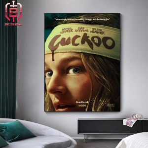 First Poster For Cuckoo Starring Hunter Schafer Jessica Henwick And Dan Stevens Home Decor Poster Canvas