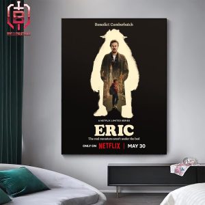 First Poster For Eric Starring Benedict Cumberbatch Only On Netflix On May 30th 2024 Home Decor Poster Canvas