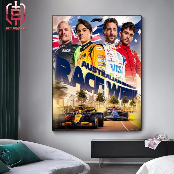 Formula 1 Australian Grand Prix Race Week Home Decor Poster Canvas