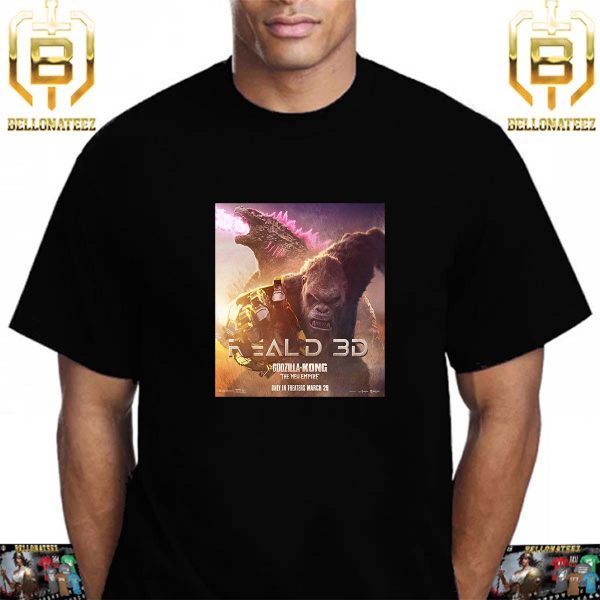 Godzilla x Kong The New Empire RealD 3D Official Poster Unisex T-Shirt