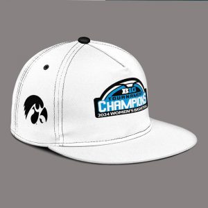 Iowa Hawkeyes 2024 Big Ten Women’s Basketball Conference Tournament Champions Locker Room Snapback Classic Hat Cap