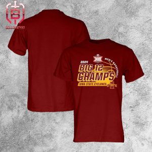 Iowa State Cyclones 2024 Big 12 Men’s Basketball Conference Tournament Champions Locker Room Unisex T-Shirt