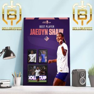 Jaedyn Shaw Best Player 2024 Concacaf W Gold Cup MVP Home Decor Poster Canvas