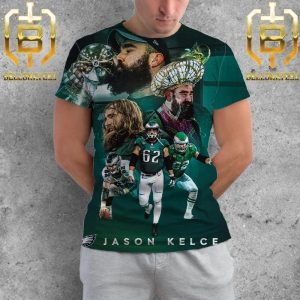 Jason Kelce Ending A 13 Year Career Spent Entirely With Philadelphia Eagle All Over Print Shirt