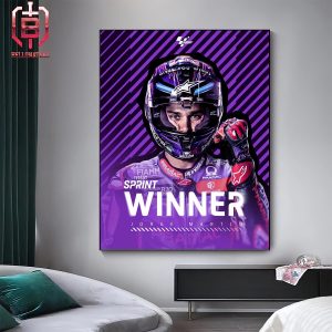Jorge Martin Almoguera Wins The First Tissot Sprint Of 2024 From Pole QatarGP Home Decor Poster Canvas